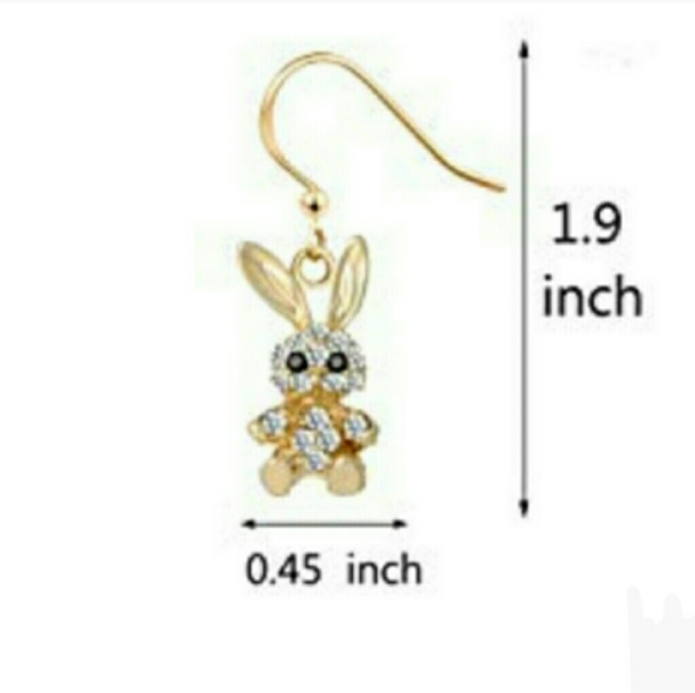 NEW Rabbit Earrings - Picture 3 of 3